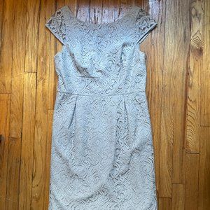 J. Crew Leavers Lace Dress Storm Gray Size 12